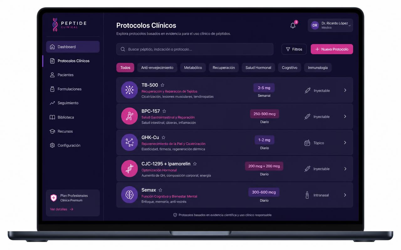 Protocolos clínicos listos para usar